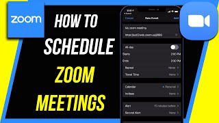 How to Schedule a Zoom meeting on the Zoom Mobile App [upl. by Nnovahs]