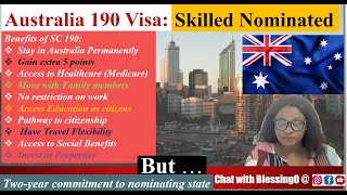 Australia subclass 190 visa 2024 How to apply with the recent updates [upl. by Neelrihs]