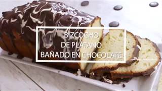 Manos a la Obra  Queque de plátano yoghurt y chocolate [upl. by Yddur]