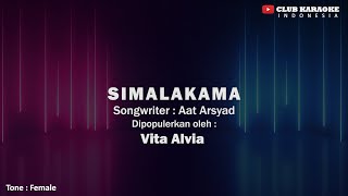 Simalakama  Vita Alvia I Official Music Karaoke [upl. by Atnahc]