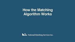 The Matching Algorithm  Explained [upl. by Bezanson963]