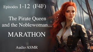 F4F The Pirate Captain and her Captive MARATHON ASMR Audio Sleep Story Romance Ocean Ambiance [upl. by Atterual]