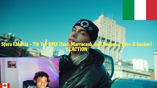 Sfera Ebbasta  Tik Tok RMX feat Marracash Pequeno Paky amp Geolier  ITALIAN RAP REACTION [upl. by Aleak]