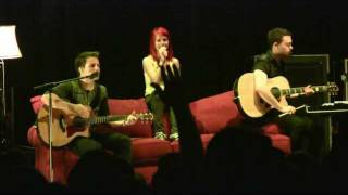 Paramore quotWhere the Lines Overlapquot Acoustic HD Live in Raleigh NC July 23 2010 [upl. by Debee]