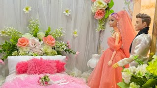 Dekorasi kamar pengantin Barbie barbiejowo barbieica funny [upl. by Aniz]