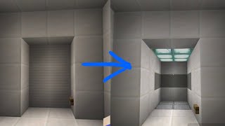 Minecraft Bedrock REALISTIC 2x2x3 elevator [upl. by Llejk44]