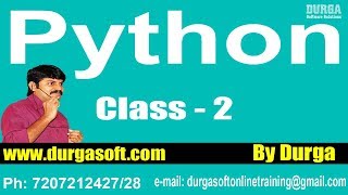 Learn Python Programming Tutorial Online Training by Durga Sir On 27012018 [upl. by Ygief]