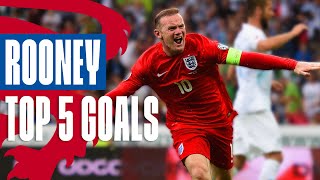 Wayne Rooneys Best Goals  Unstoppable Volley Against Russia  Top 5  England [upl. by Jillene]