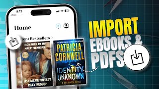 How to Import eBooks amp PDFs to the Books App on iPhone  Add PDfs or EPUB Files to iPhone Books [upl. by Aiouqes]