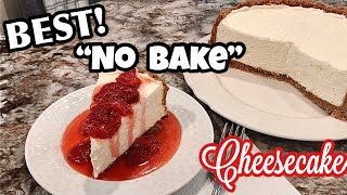 Best No Bake Cheesecake Recipe  EASY Vanilla Cheesecake  No Gelatin [upl. by Nitsug]