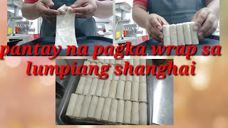 Paraan sa pag wrap ng lumpiang shanghai [upl. by Aisyram]