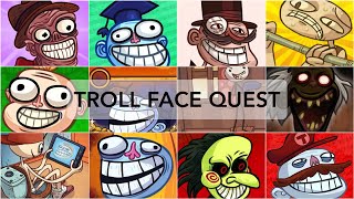 Troll Face Quest ALL GAMES No hints including bonus levels 1080p [upl. by Gamali]