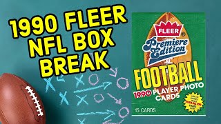 Who Had These Cards 1990 NFL Fleer Football Box Break [upl. by Negaem]