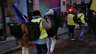 Manifestation des gilets jaunes le 06012024 Paris Place du maréchal Juin  Place de la Bourse [upl. by Crisey]