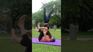 Acro with a stranger Check my bio to learn beginner acroyoga [upl. by Innoc]