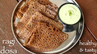 instant raagi dosa recipe  ರಾಗಿ ದೋಸೆ  instant ragi dose  finger millet dosa [upl. by Lyrahc]