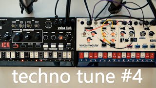 Korg volca modular amp Korg volca kick  techno jam 4 [upl. by Vinna657]