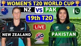 Pakistan Women vs New Zealand Women 19th T20  PAKW vs NZW Live Score amp Commentary WT20 World Cup [upl. by Eessej]