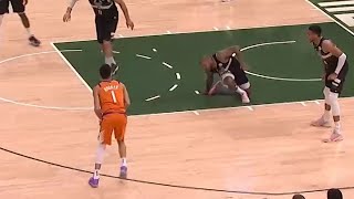 Devin Booker just broke PJ Tuckers ankles 👀 Bucks vs Suns Game 6 [upl. by Leiva502]