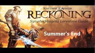 Kingdoms of Amalur Reckoning  Lorestone Guide  Summers End [upl. by Zenas]