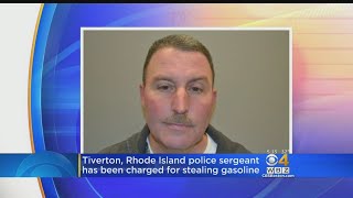 Tiverton RI Police Officer Charged For Stealing Gasoline [upl. by Naud]