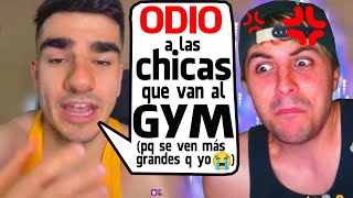 TikToker 🤡 ATACA A CHICAS POR IR AL GIMNASIO y se expone a sí mismo [upl. by Clite]