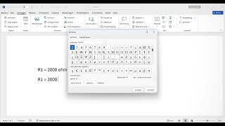 Word  subscript en symbool invoegen [upl. by Krysta323]