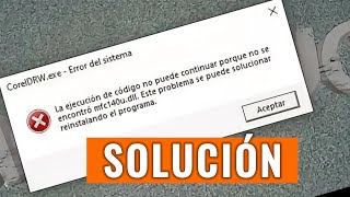 SOLUCIÓN Falta mfc140udll Error del sistema No se puede abrir el programa CorelDRW [upl. by Lanod]