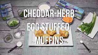 Cheddar Herb Egg Stuffed Muffins [upl. by Youngran]