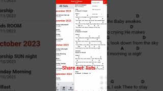 sharing sets in Song Book Pro aaronvgraham Songbookpro [upl. by Duncan468]