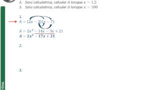 Exercice double distributivité et substitution [upl. by Neiht884]