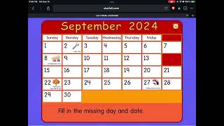 Daily Starfall Calendar  September 14 2024 [upl. by Ishmul289]