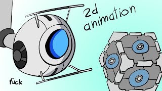 Wheatley talking  Portal 2  Animation [upl. by Yelrak56]