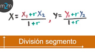 División de un segmento en una razón dada [upl. by Minette]