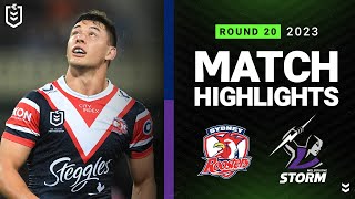 NRL 2023  Sydney Roosters v Melbourne Storm  Match Highlights [upl. by Ax]