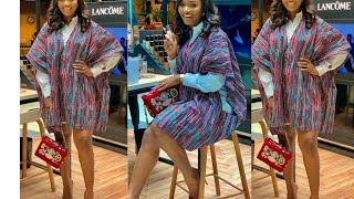 Agbada Dress Kimono TopDolman top Tutorial Easy tutorial on how to cut and sew Simple DIY [upl. by Holub]