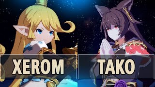 GBVSR Xerom Charlotta Vs Tako Nier  High Level Gameplay [upl. by Karr]