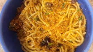 Spaghetti with Breadcrumbs and Raisins [upl. by Eileme885]