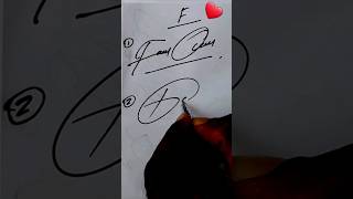 How To Sign Letter quotFquot Letter F Signature 😃👍 simple signature art [upl. by Lamrert]