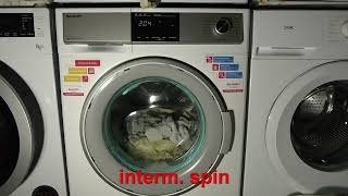 Sharp ES HDB8147W0 Washer Dryer  Rinses and interm spin [upl. by Elvyn]