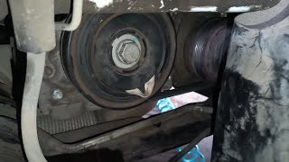 Chevrolet Cruze crankshaft fulley removal  Chevrolet Cruze engine noise [upl. by Omland239]