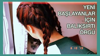 Balıksırtı Saç Örgüsü Nasıl Yapılır  French Braid 👧🏼 [upl. by Karly]