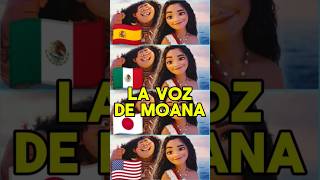 LA VOZ DE MOANA EN 4 DOBLAJES moana moana2 doblaje [upl. by Imik]