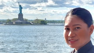 NEW YORK CITY🇺🇸4K  STATUE OF LIBERTY🗽MANHATTAN CITY [upl. by Islehc]