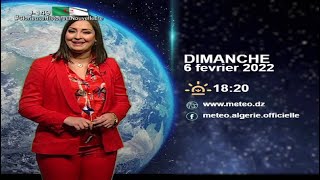 Météo Algérie pour laprèsmidi du dimanche 6 février 2022 [upl. by Adnyl]