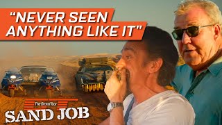 Jeremy Clarkson amp Richard Hammond Repair The Roads Of Mauritania  The Grand Tour Sand Job [upl. by Emmalynne]