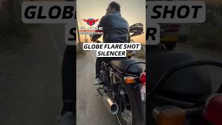 Globe Flare Shot Silencer For Interceptor amp gt650 Royal Enfield [upl. by Kcirdor]