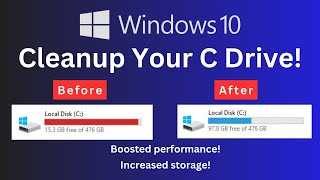 How to Clean C Drive In Windows 10 Make Your PC Faster [upl. by Shaylyn]