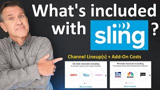 Sling TV Channels Lineup amp Package Options  Cost 2024  Local channels Sling vs YouTube TV etc [upl. by Ahsiener26]