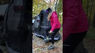 Putting up the Camp Toad SUV Tent [upl. by Primavera]